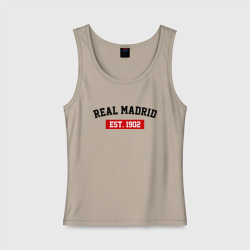 Женская майка хлопок FC Real Madrid Est. 1902