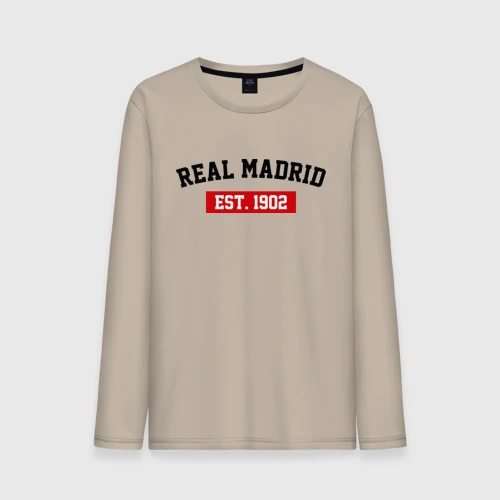 Мужской лонгслив хлопок FC Real Madrid Est. 1902