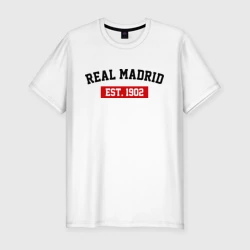 Мужская футболка хлопок Slim FC Real Madrid Est. 1902