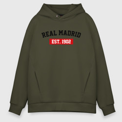 Мужское худи Oversize хлопок FC Real Madrid Est. 1902