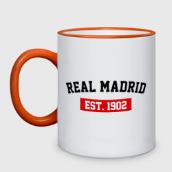 Кружка двухцветная FC Real Madrid Est. 1902