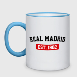 Кружка двухцветная FC Real Madrid Est. 1902