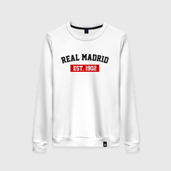 Женский свитшот хлопок FC Real Madrid Est. 1902
