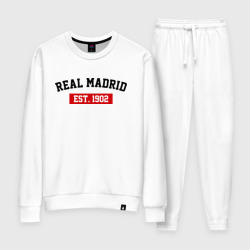 Женский костюм хлопок FC Real Madrid Est. 1902