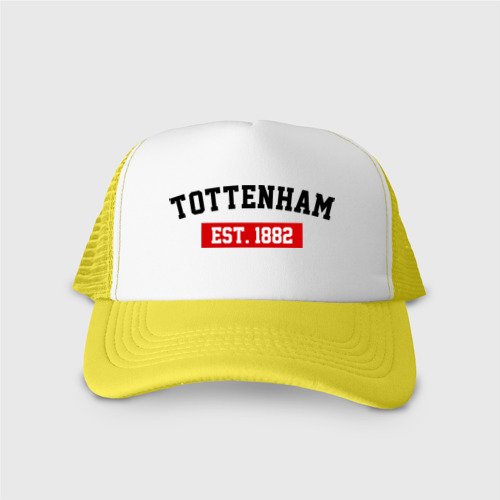 Кепка тракер с сеткой FC Tottenham Est. 1882, цвет желтый