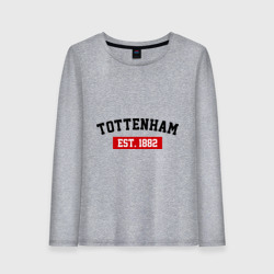 Женский лонгслив хлопок FC Tottenham Est. 1882