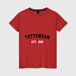 Женская футболка хлопок FC Tottenham Est. 1882