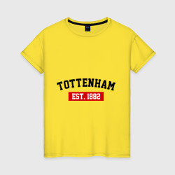 Женская футболка хлопок FC Tottenham Est. 1882