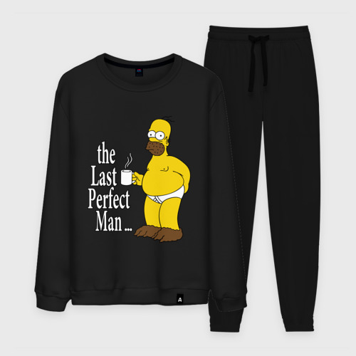 Мужской костюм хлопок Homer The Last Perfect Man, цвет черный