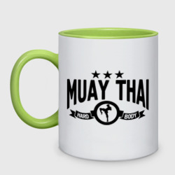 Кружка двухцветная Muay thai boxing Тайский бокс