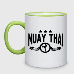 Кружка двухцветная Muay thai boxing Тайский бокс