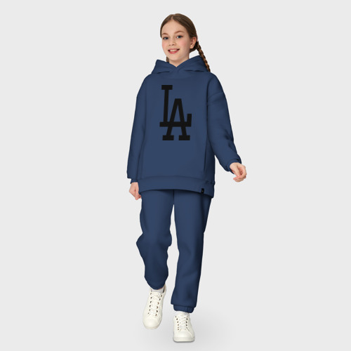 Детский костюм хлопок Oversize Los Angeles, цвет темно-синий - фото 5
