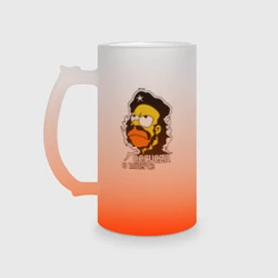 Кружка пивная матовое стекло Гомер cerveza o muerte пиво или смерть