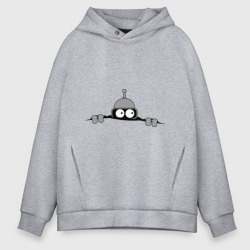 Мужское худи Oversize хлопок Bender из-под футболки