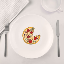 Набор: тарелка + кружка Пицца парная - фото 2