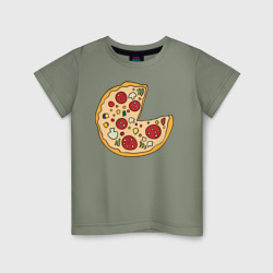 Детская футболка хлопок Пицца парная