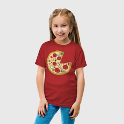 Детская футболка хлопок Пицца парная - фото 2