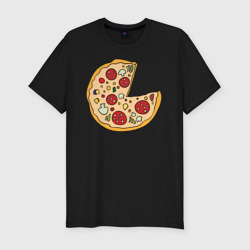 Пицца парная – Футболка приталенная из хлопка с принтом купить