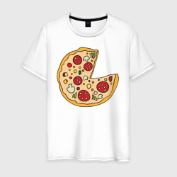 Мужская футболка хлопок Пицца парная