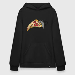 Худи SuperOversize хлопок Кусочек пиццы парная