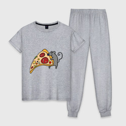 Кусочек пиццы парная – Пижама из хлопка с принтом купить со скидкой в -10%