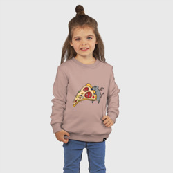 Детский свитшот хлопок Кусочек пиццы парная - фото 2