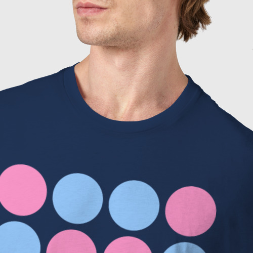 Мужская футболка хлопок Forever man, цвет темно-синий - фото 6