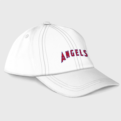 Бейсболка Angels of Anaheim лого, цвет белый