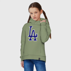 Детское худи Oversize хлопок Los Angeles Dodgers logo - фото 2