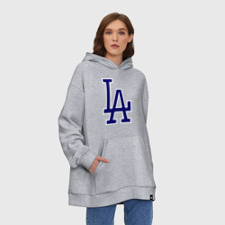 Худи SuperOversize хлопок Los Angeles Dodgers logo - фото 2