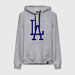 Женская толстовка хлопок Los Angeles Dodgers logo