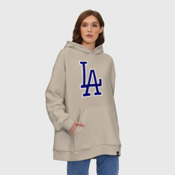 Худи SuperOversize хлопок Los Angeles Dodgers logo - фото 2