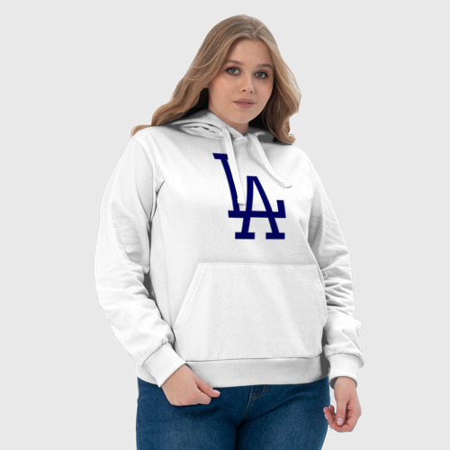 Женская толстовка хлопок Los Angeles Dodgers logo - фото 6