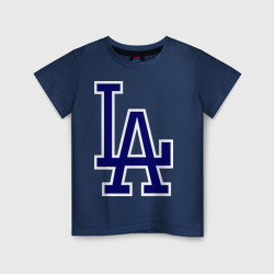 Детская футболка хлопок Los Angeles Dodgers logo