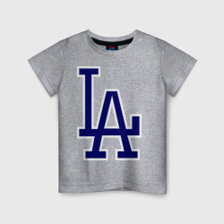 Детская футболка хлопок Los Angeles Dodgers logo