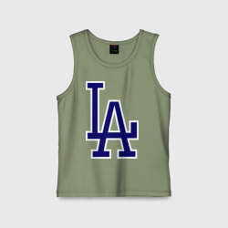 Детская майка хлопок Los Angeles Dodgers logo