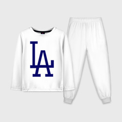 Детская пижама с лонгсливом хлопок Los Angeles Dodgers logo