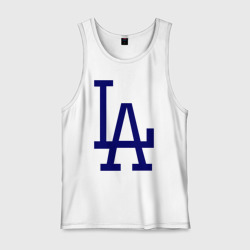 Мужская майка хлопок Los Angeles Dodgers logo
