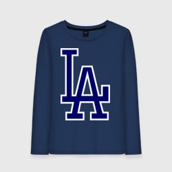 Женский лонгслив хлопок Los Angeles Dodgers logo