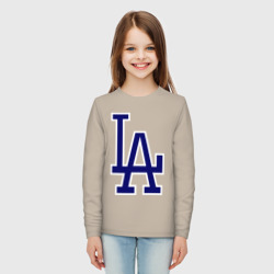 Детский лонгслив хлопок Los Angeles Dodgers logo - фото 2