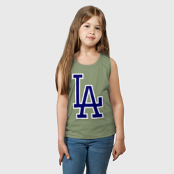 Детская майка хлопок Los Angeles Dodgers logo - фото 2