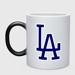 Кружка хамелеон Los Angeles Dodgers logo