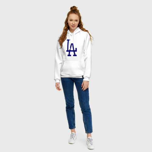 Женская толстовка хлопок Los Angeles Dodgers logo - фото 5