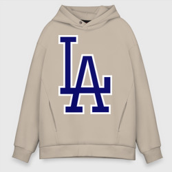 Мужское худи Oversize хлопок Los Angeles Dodgers logo