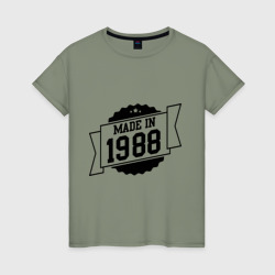 Женская футболка хлопок Made in 1988
