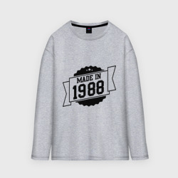 Женский лонгслив oversize хлопок Made in 1988