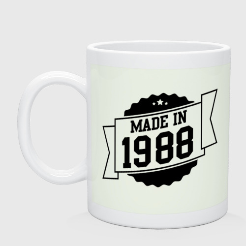 Кружка керамическая Made in 1988, цвет фосфор