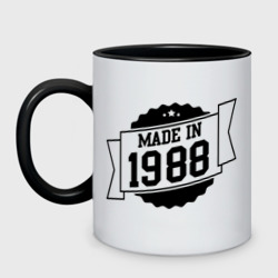 Кружка двухцветная Made in 1988