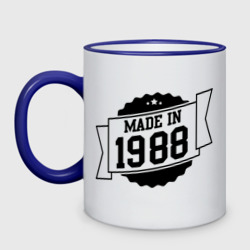 Кружка двухцветная Made in 1988