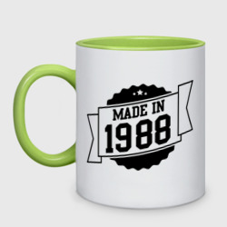 Кружка двухцветная Made in 1988